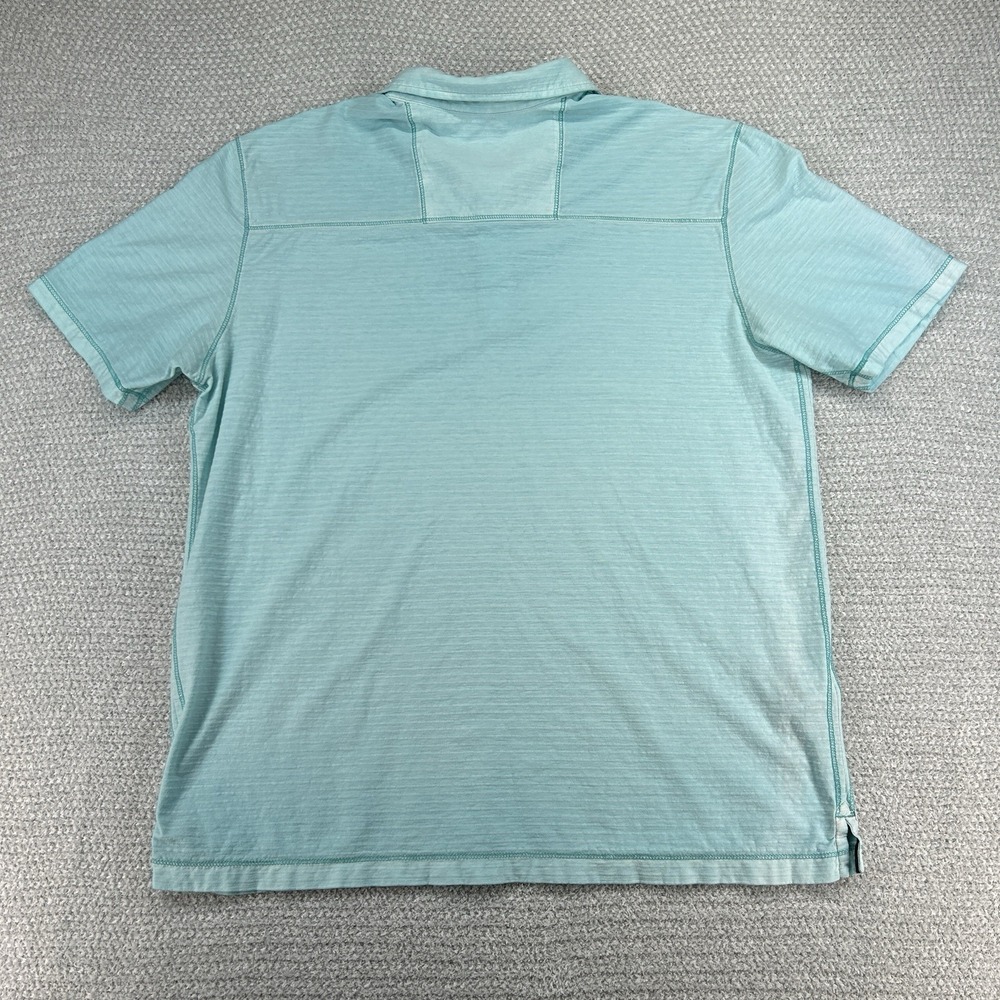 Tommy Bahama Shirt Men's Large Teal Blue Cirrus Coast Polo Casual Golf Stretch - Picture 6 of 10